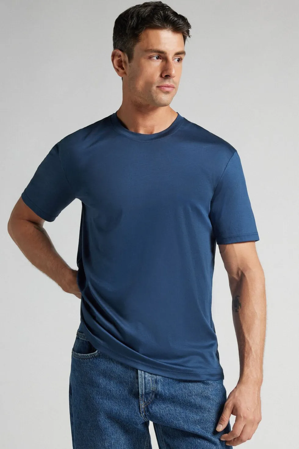 Mercerized Cotton T-shirt filo Premium