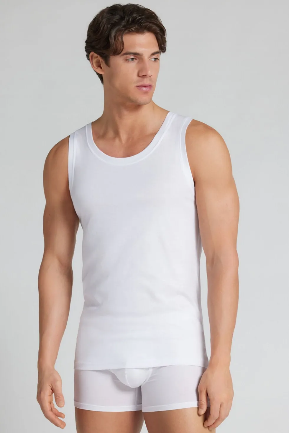 Mercerized Superlight Cotton Vest Top filo Premium