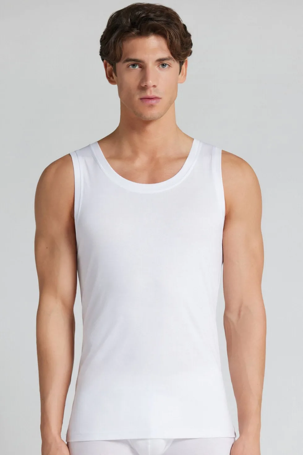 Mercerized Superlight Cotton Vest Top filo Premium
