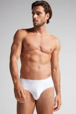 Microfiber Briefs with Logo Detail