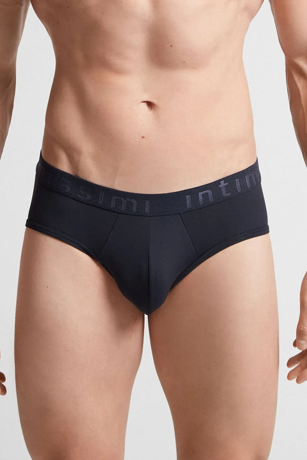 Microfiber Briefs with Logo Detail
