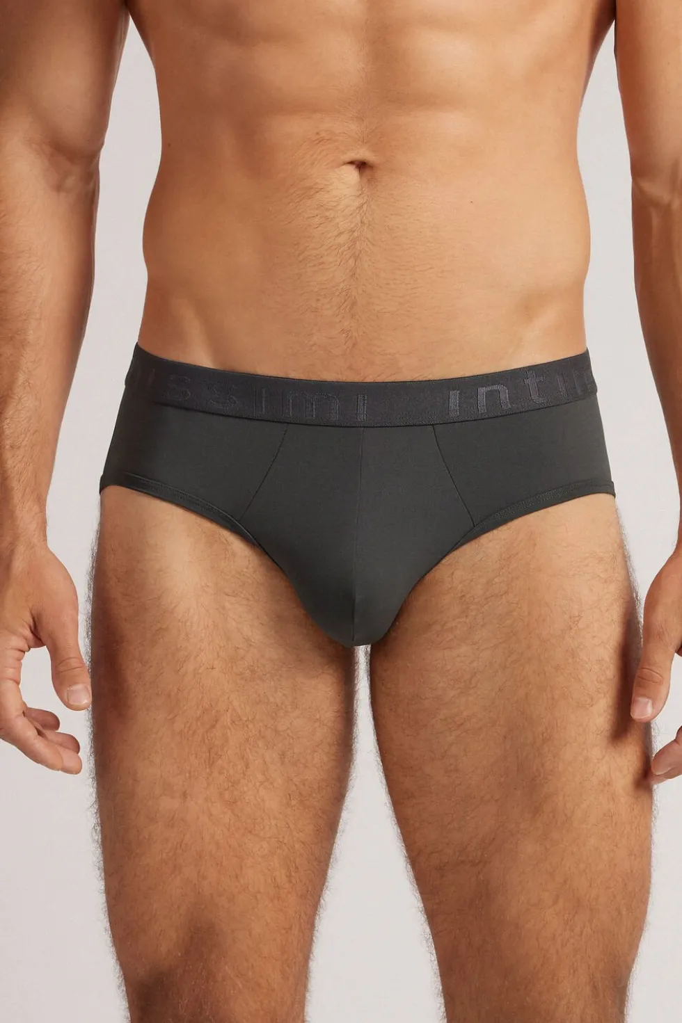 Microfiber Briefs with Logo Detail