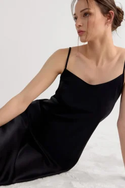 Midi-Length Slip in Silk