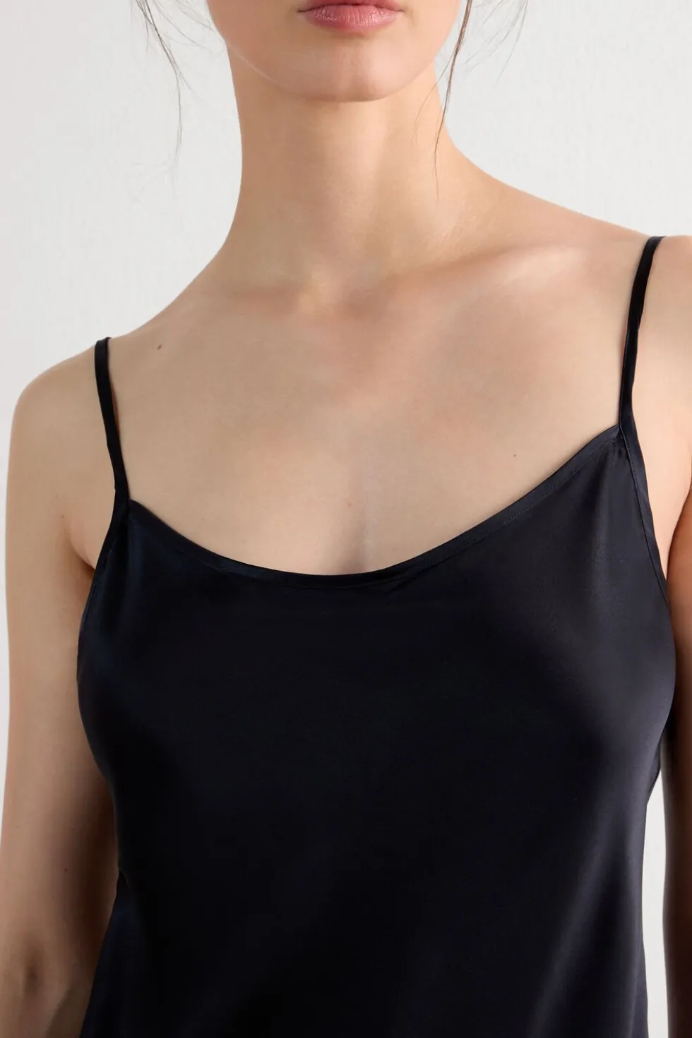 Midi-Length Slip in Silk