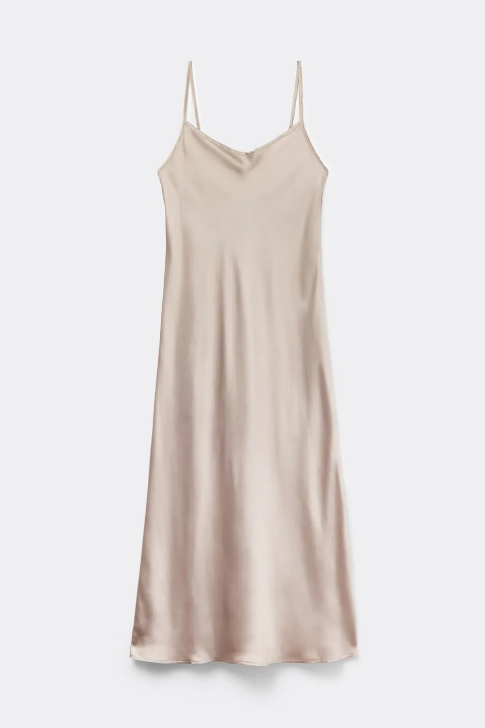 Midi-Length Slip in Silk