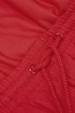 Mid-Length Solid Color Swim Trunks