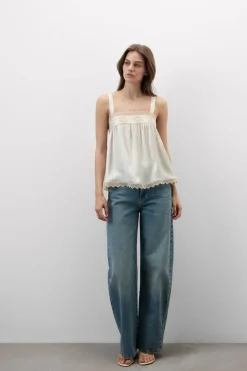 Midsummer Dream Viscose Satin Top