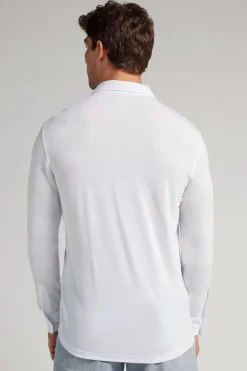 Modal and Silk Piqué Shirt