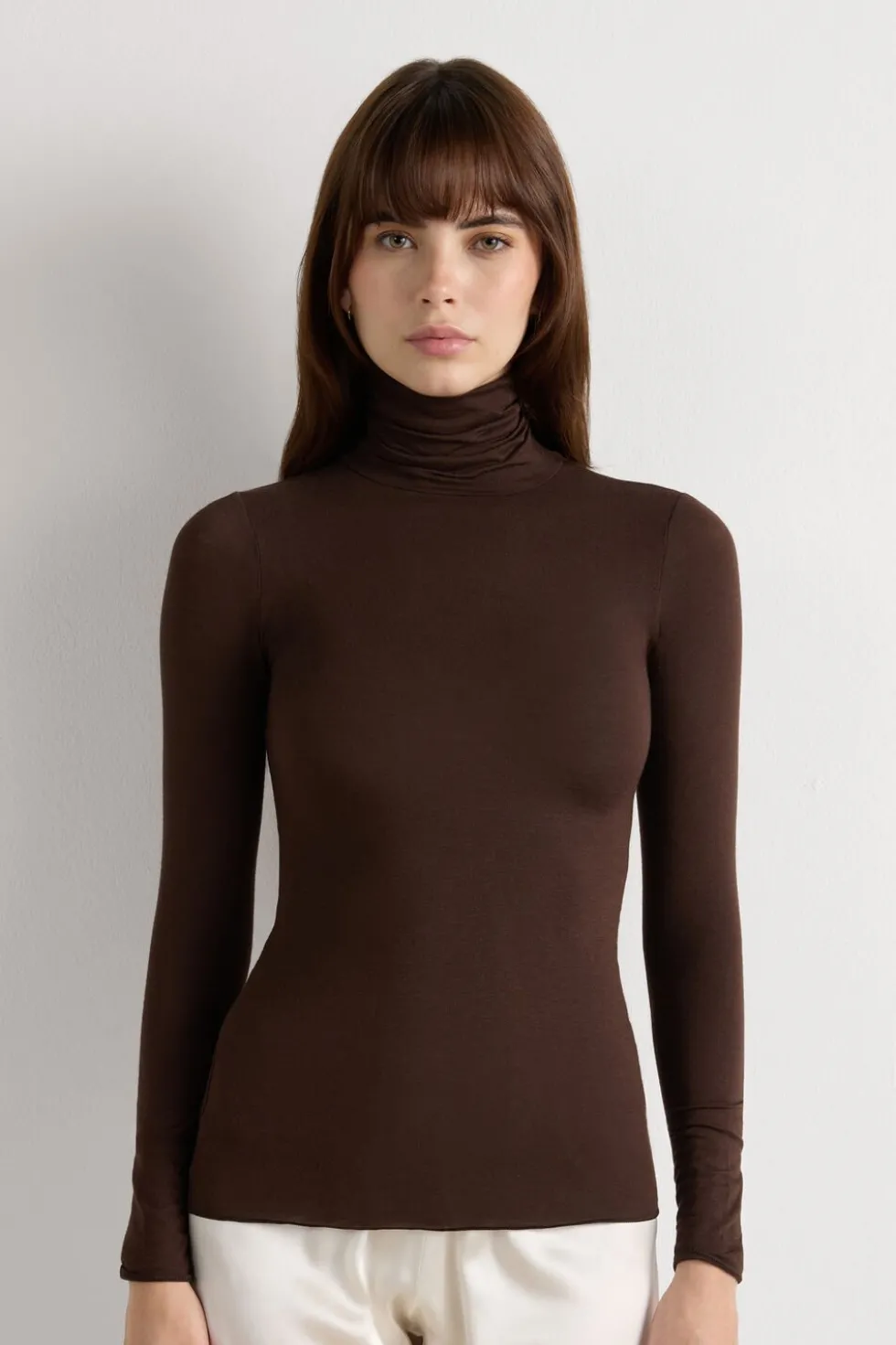 Modal Cashmere Ultralight High-Neck Top