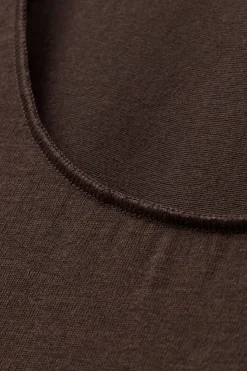 Modal Cashmere Ultralight Wide-Shoulder Top