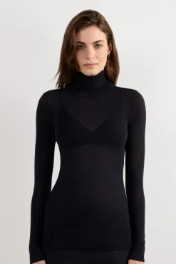 Modal Cashmere Ultralight High-Neck Top