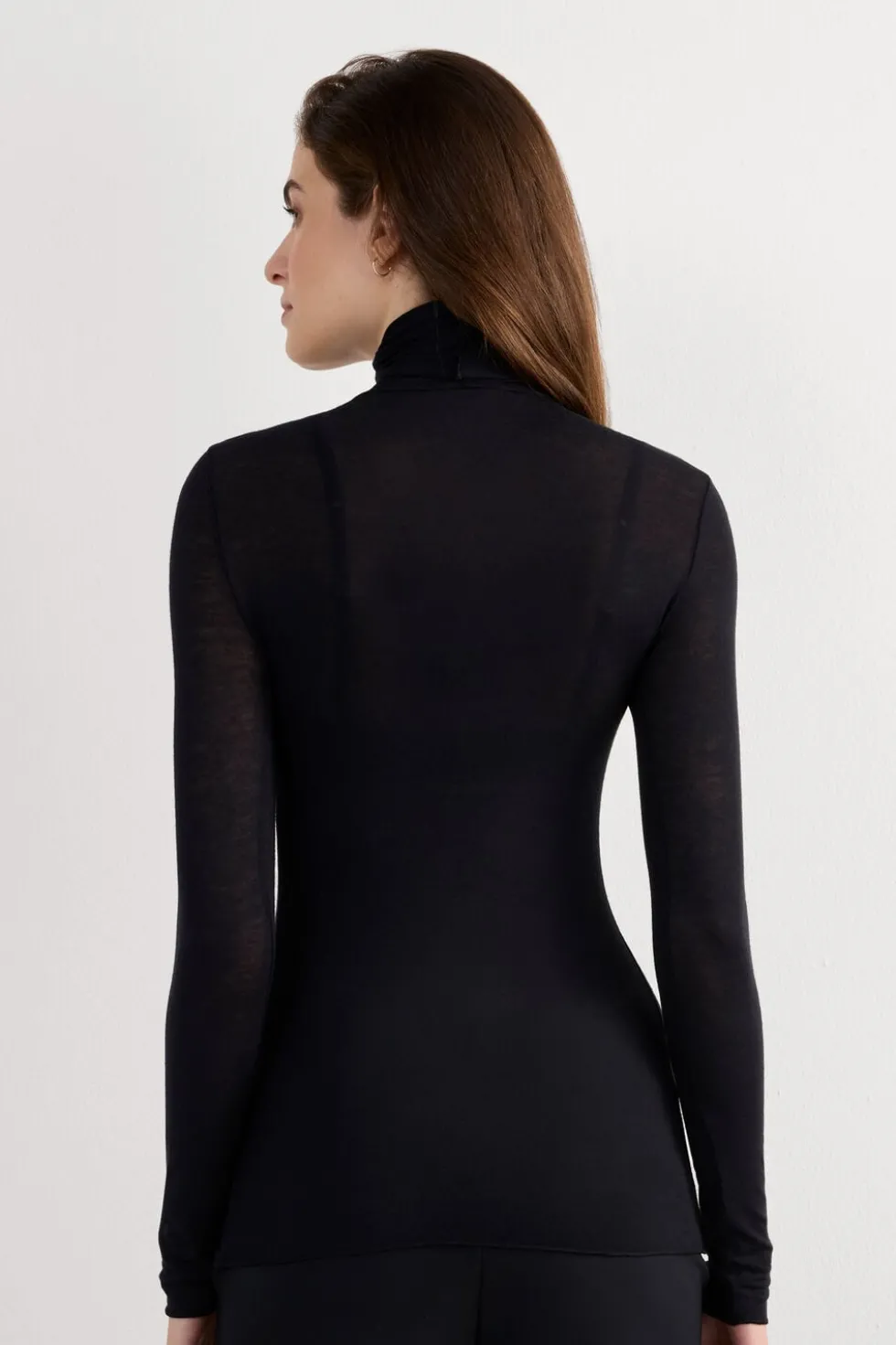 Modal Cashmere Ultralight High-Neck Top
