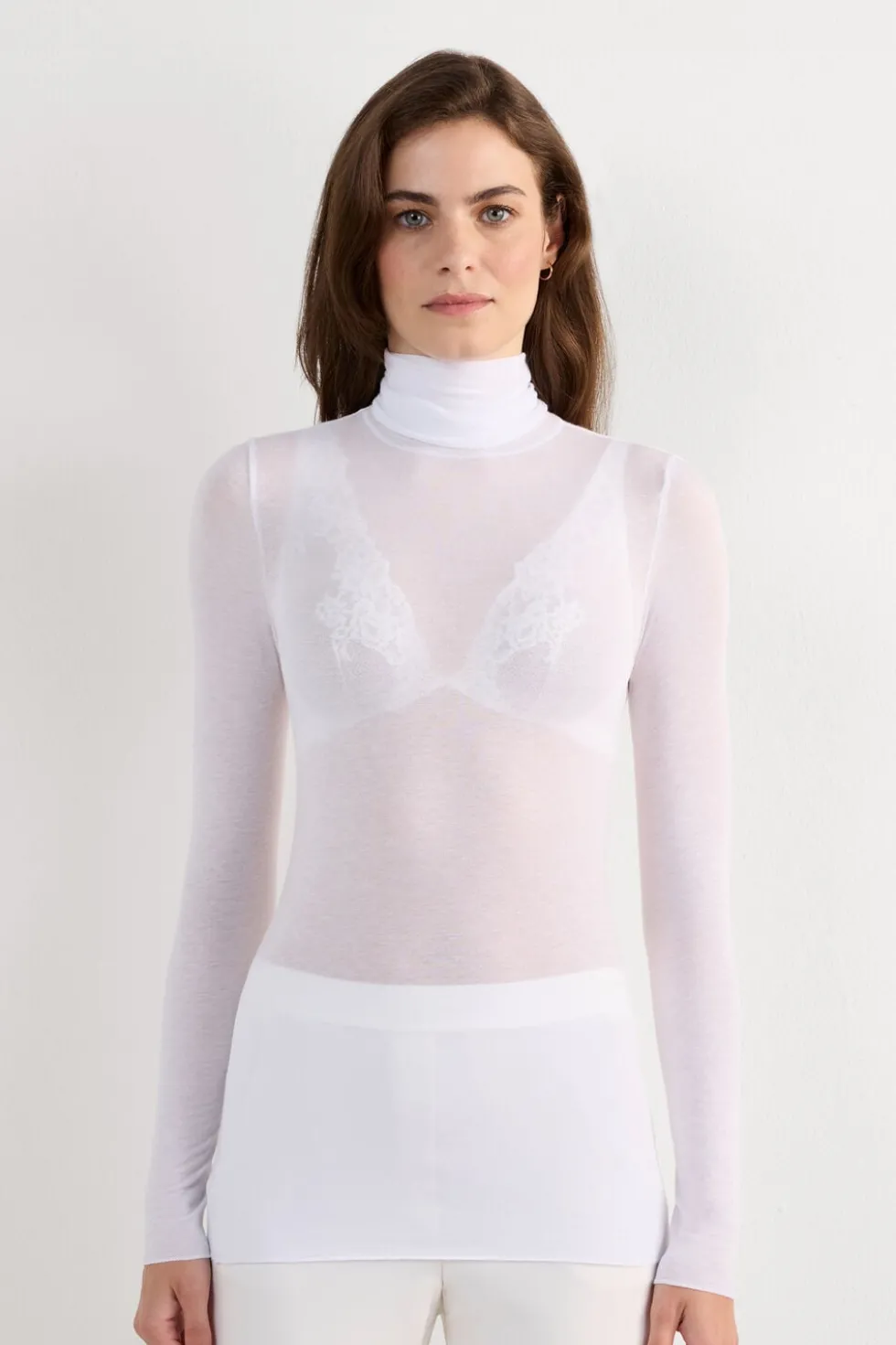 Modal Cashmere Ultralight High-Neck Top