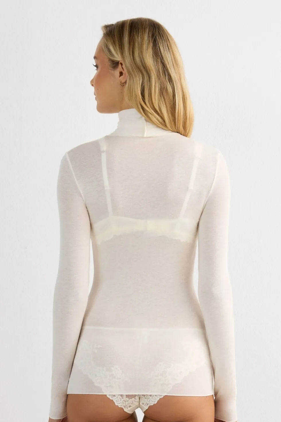 Modal Cashmere Ultralight High-Neck Top