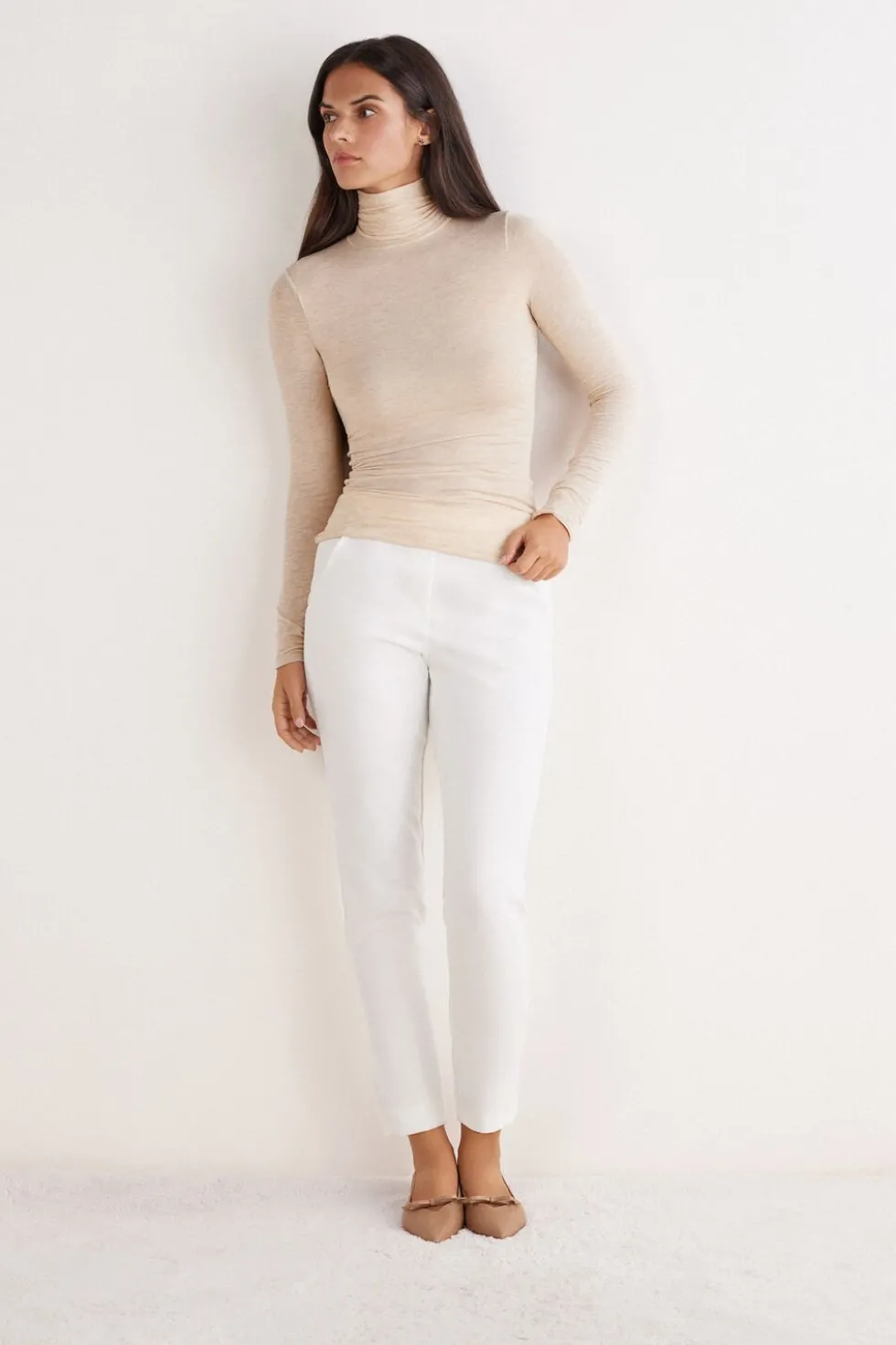 Modal Cashmere Ultralight High-Neck Top