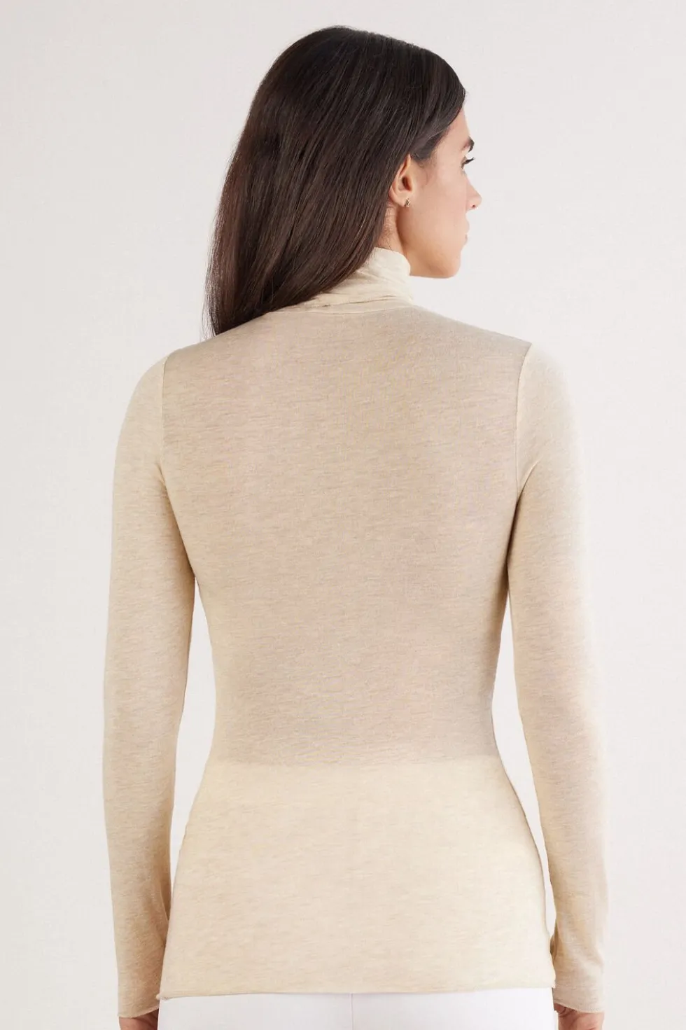 Modal Cashmere Ultralight High-Neck Top