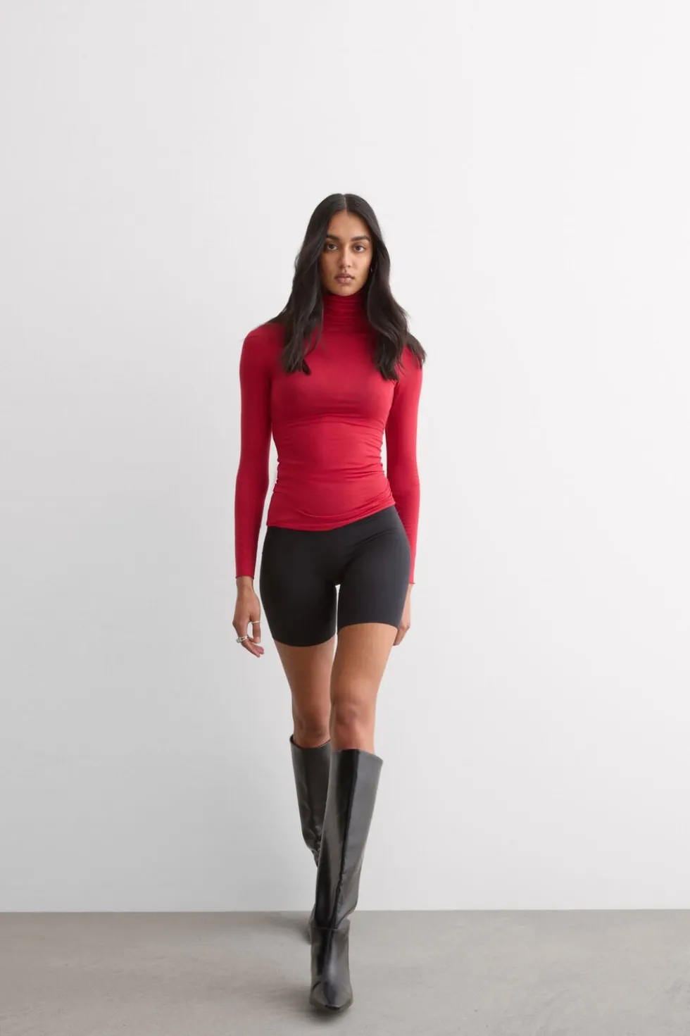 Modal Cashmere Ultralight High-Neck Top