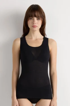 Modal Cashmere Ultralight Wide-Shoulder Top