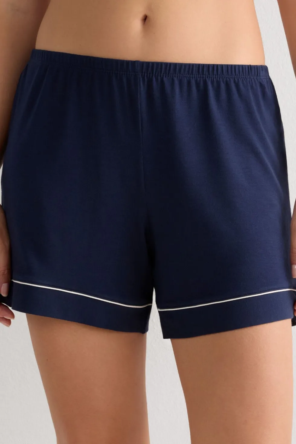 Modal Shorts with Contrast Trim