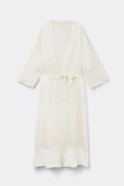 My Forever Love Long Silk and Lace Robe