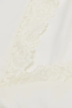 Pretty Flower Modal and Lace Tank Top
