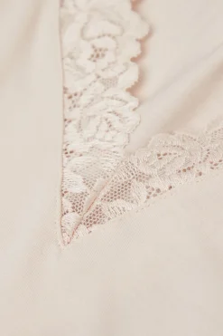 Pretty Flower Modal and Lace Tank Top