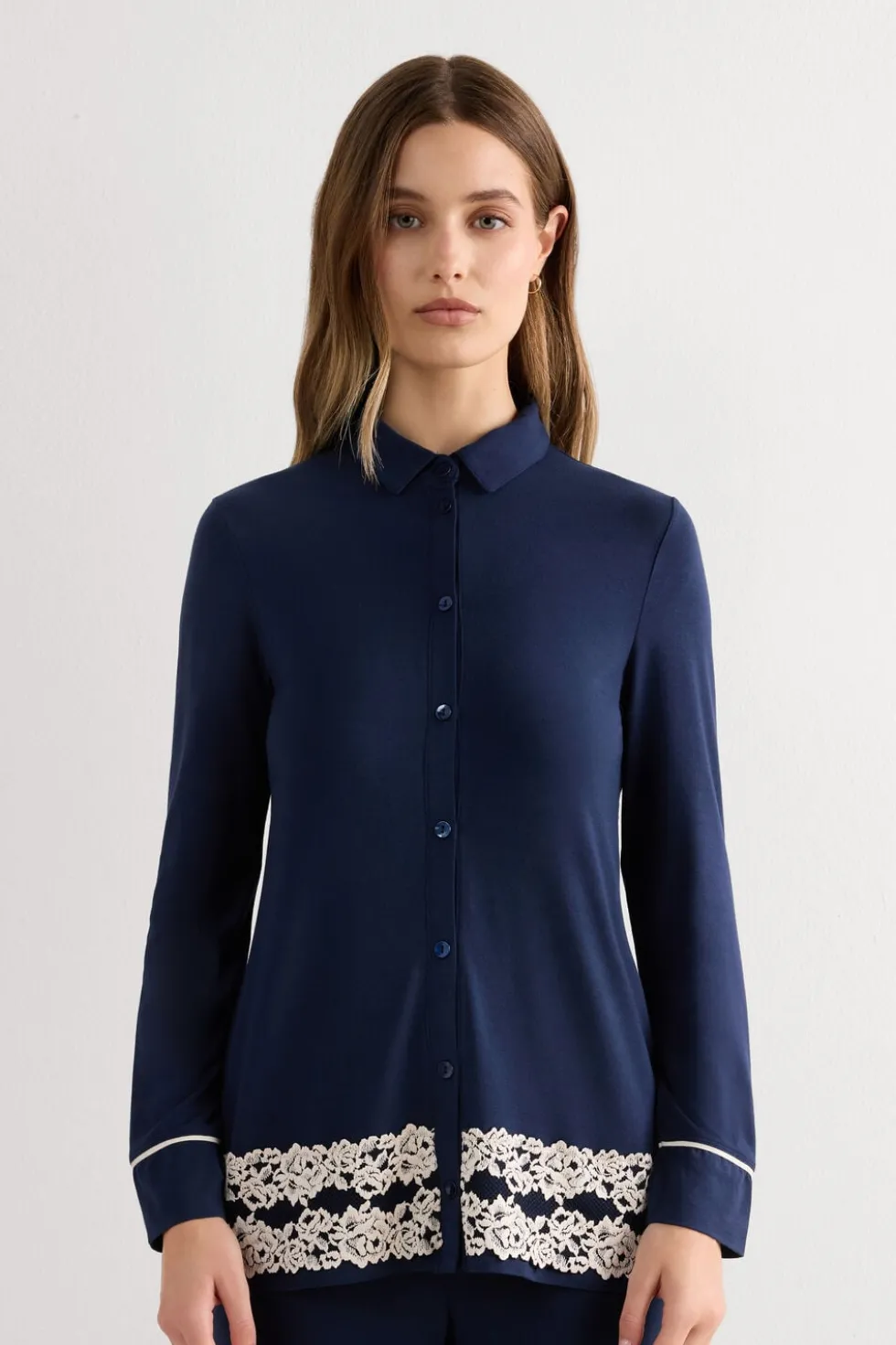 Pretty Flowers Button Up Shirt in Modal