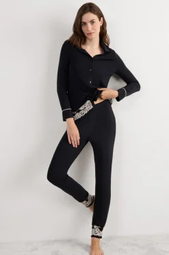 Pretty Flowers Full Length Cuffed Modal Pants