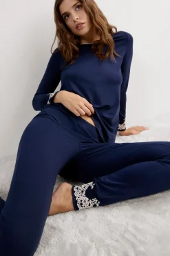 Pretty Flowers Full Length Cuffed Modal Pants