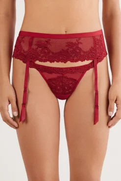 Pretty Flowers Garter Belt
