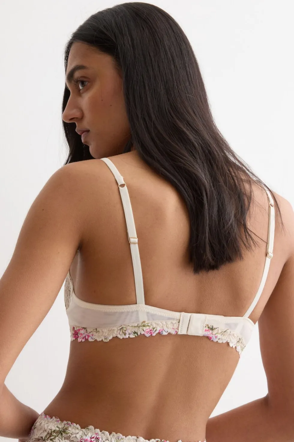 Pretty Flowers Print Denise Balconette Bra