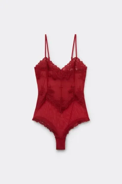 Pretty Flowers Tulle and Lace Bodysuit