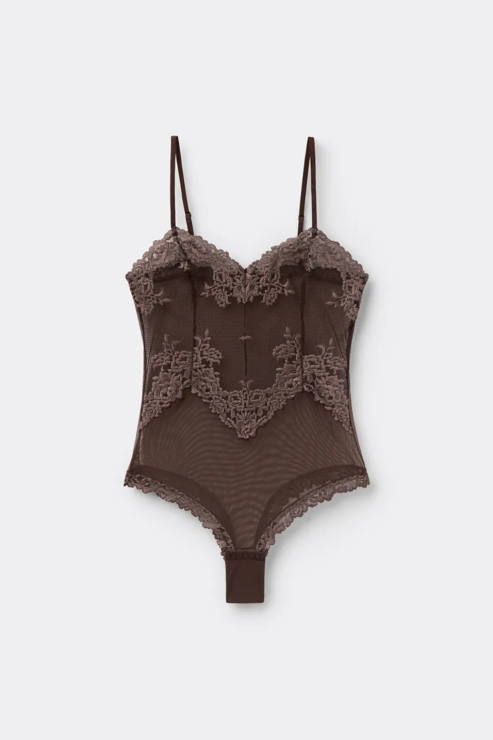Pretty Flowers Tulle and Lace Bodysuit
