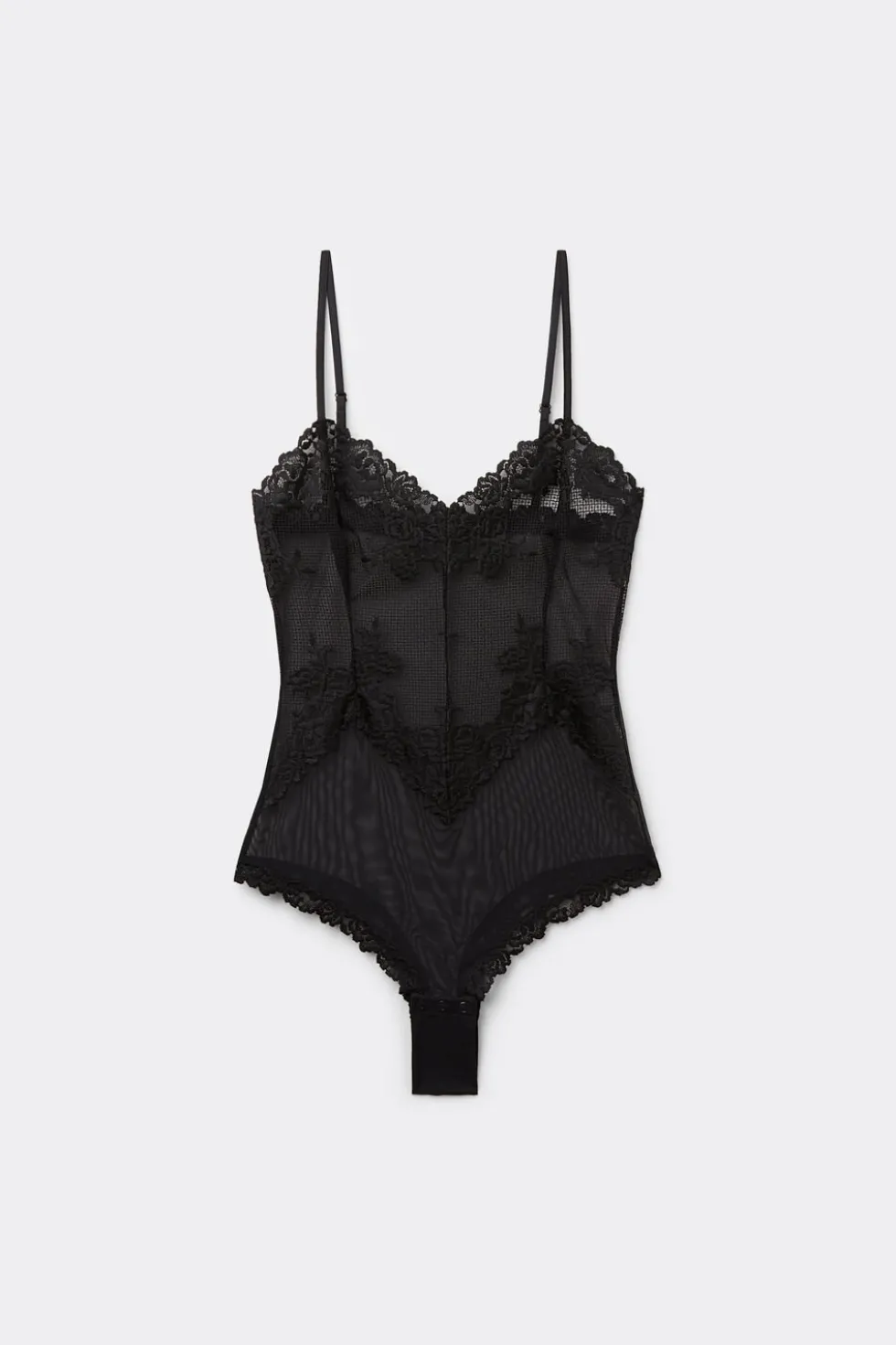 Pretty Flowers Tulle and Lace Bodysuit