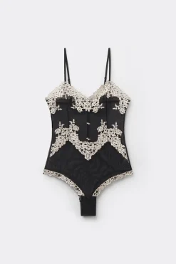 Pretty Flowers Tulle and Lace Bodysuit