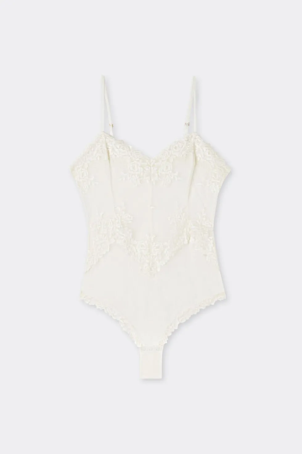 Pretty Flowers Tulle and Lace Bodysuit