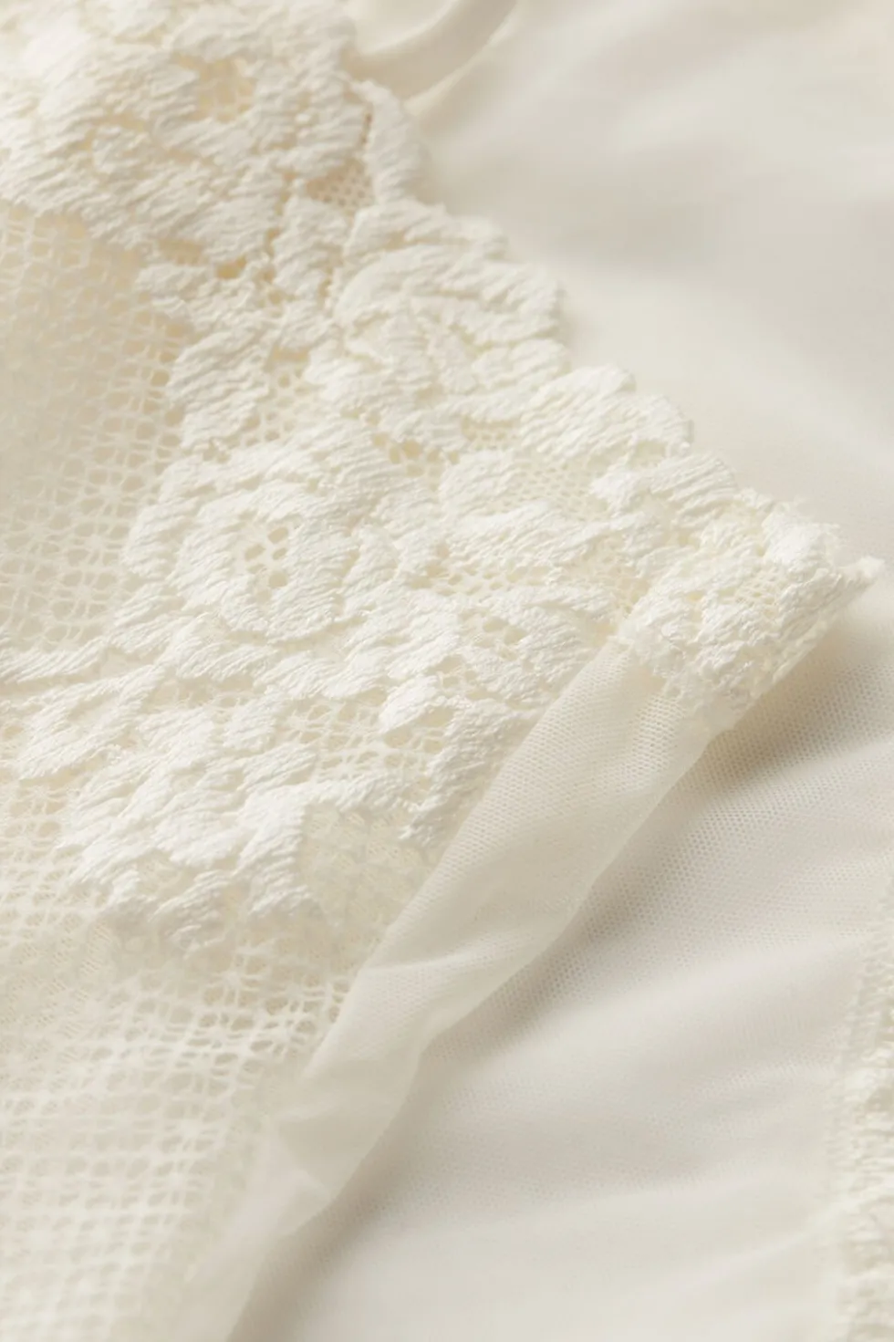 Pretty Flowers Tulle and Lace Bodysuit