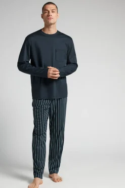Printed Premium Mercerized Cotton Full Length Pajamas