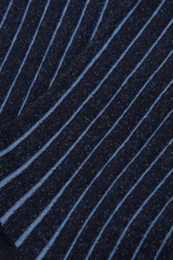 Ribbed Lisle Cotton Crew Socks