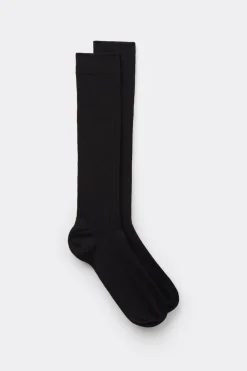 Ribbed Soft Cotton Knee Socks