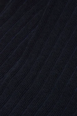Ribbed Soft Cotton Knee Socks