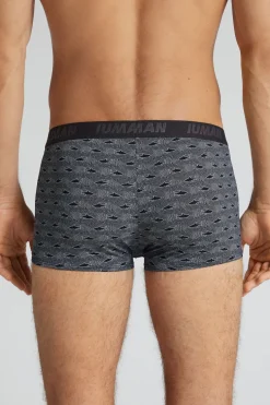 Shark Print Microfiber Boxers