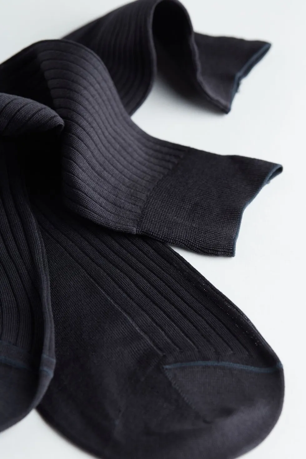 Short Ribbed Egyptian Cotton Socks