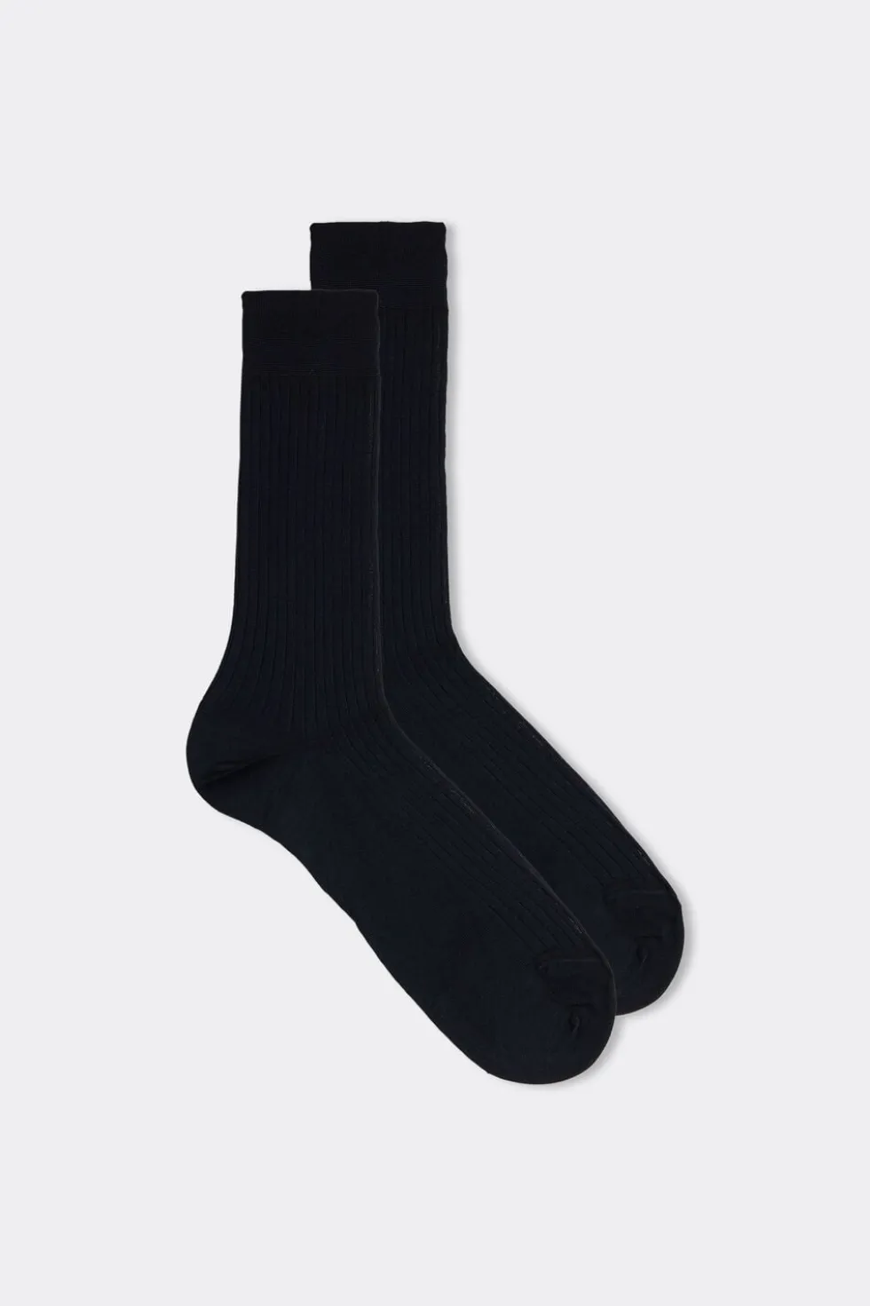 Short Ribbed Egyptian Cotton Socks