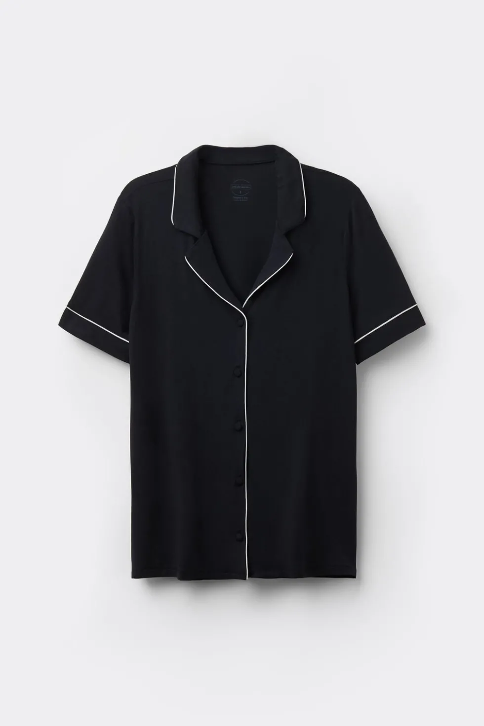 Short Sleeve Button Up Shirt in Modal