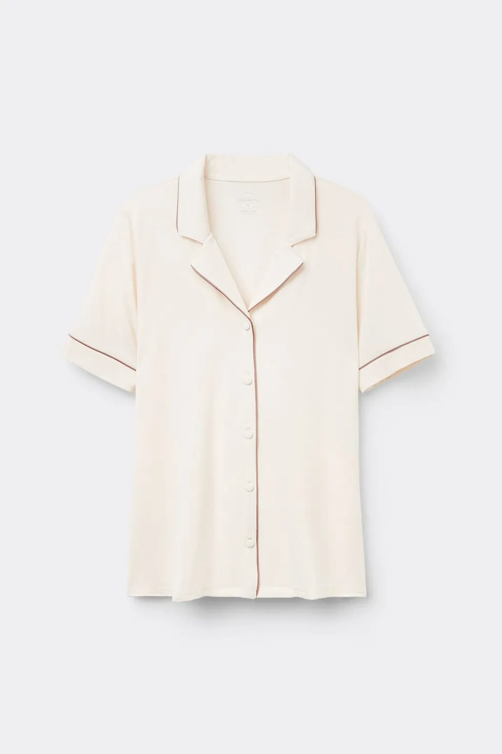 Short Sleeve Button Up Shirt in Modal