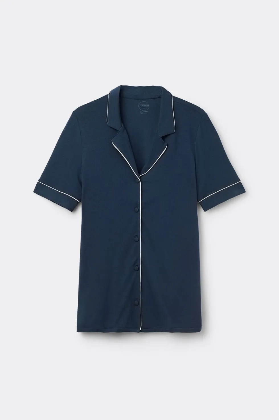 Short Sleeve Button Up Shirt in Modal