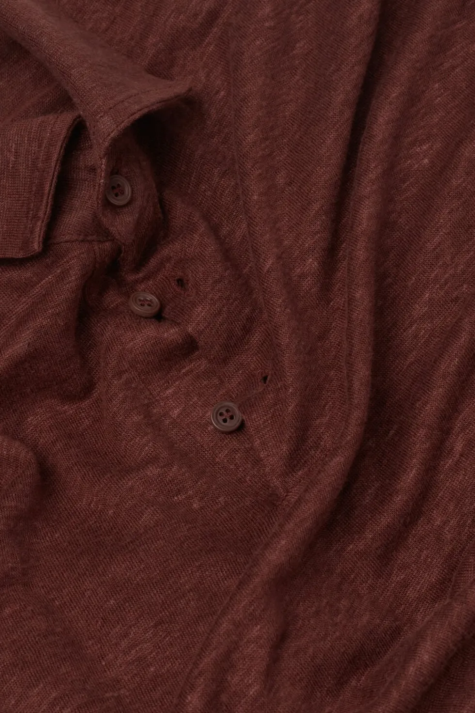 Short Sleeve Linen Polo