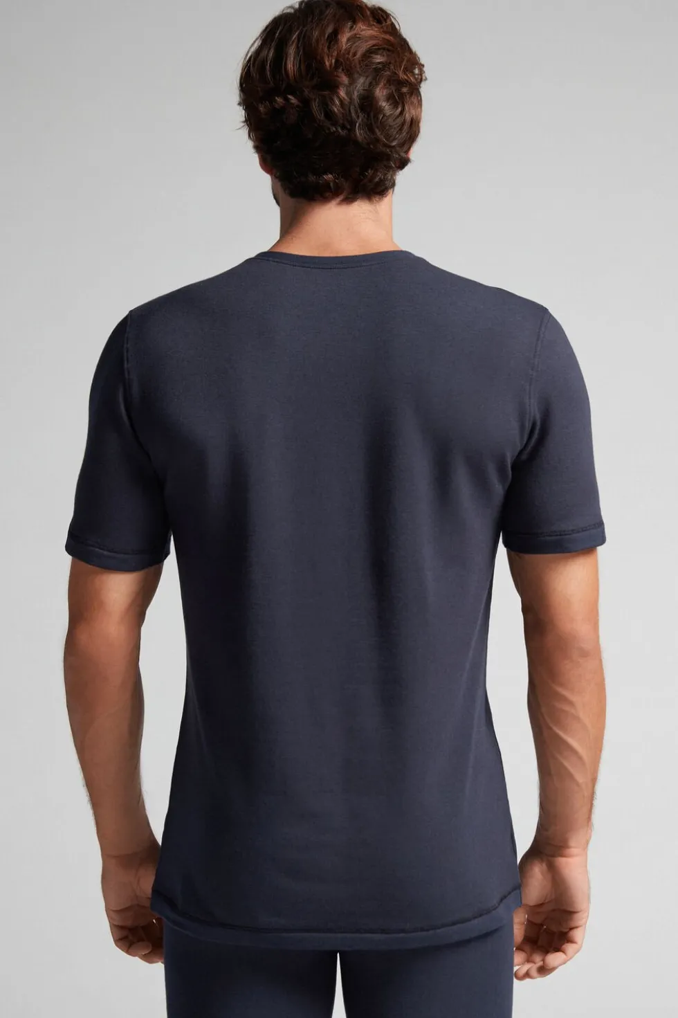 Short-Sleeve Modal-Cashmere Top