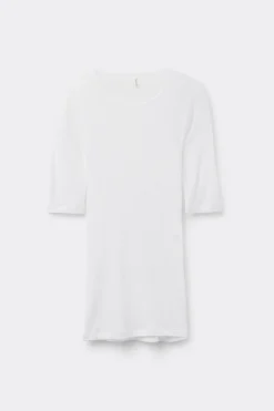 Short-Sleeved Top in Ultranatural with Cashmere